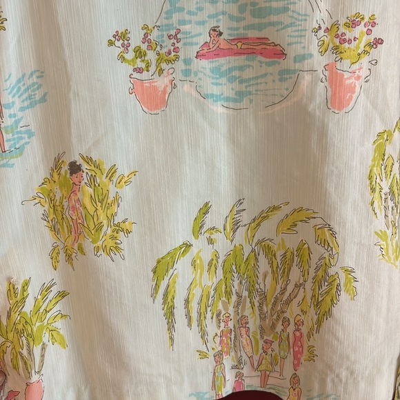 Lilly Pulitzer Originals Worth Shift Dress In The Slim Poolside Blue GIRLS - Picture 5 of 5